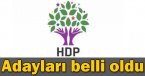 HDP\'nin kesinleşmiş aday listesi belli oldu