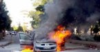 Batman\'da Polis Aniden Yanan Aracına Yangın Tüpüyle Müdahale Etti