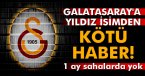 Galatasaray\'a kötü haber!