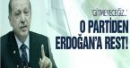 O parti Erdoğan\'a resti çekti! Gelmeyeceğiz