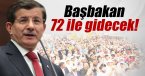 Başbakan Davutoğlu mitingler kapsamında 72 ile gidecek