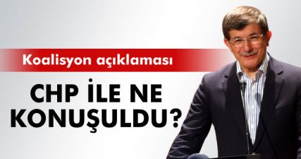 Davutoğlu, koalisyon görüşmesinin ardından konuştu