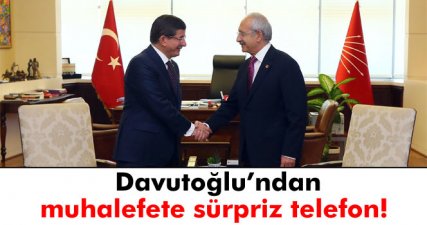 Başbakan Davutoğlu'ndan Kılıçdaroğlu ve Bahçeli'ye operasyon telefonu