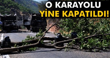 Tunceli-Erzincan karayolu yeniden ulaşıma kapatıldı