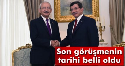 Davutoğlu ve Kılıçdaroğlu perşembe günü görüşecek