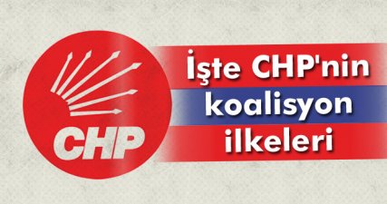 İşte CHP'nin koalisyon ilkeleri