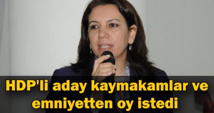 HDP'li aday kaymakamlar ve emniyetten oy istedi