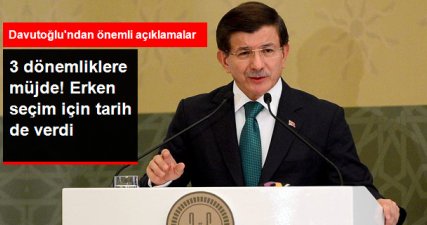 Başbakan Davutoğlu, 3 Dönemliklere Müjdeyi Verdi