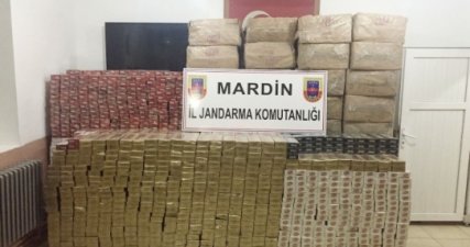 Mardin'de 41 Bin 340 Paket Kaçak Sigara Ele Geçirildi