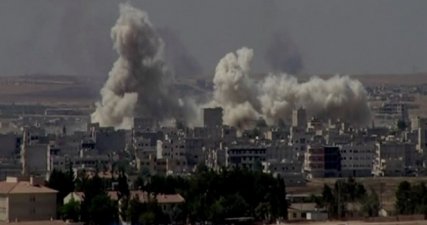 Kobani'deki patlama böyle görüntülendi!